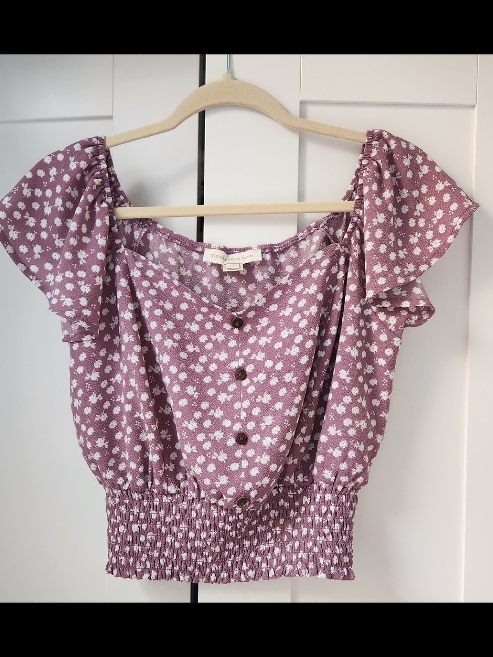 Boho Floral Lilac Top